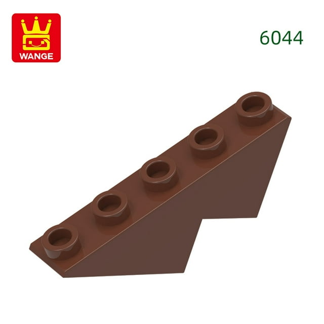 85Pcs/lot 6044 Bevel 5 Holes Building Blocks MOC Accessories Compatible With Bricks Children Toys Gift Box 7.Reddish Brown about85pcs