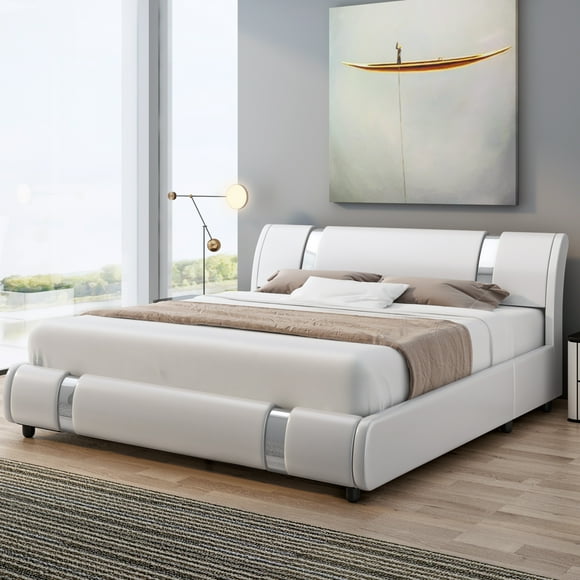 White Platform Beds