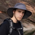 thumbnail image 6 of Bucket Hats Fisherman Hat for Outdoor Activities with Sun Breathable Men Women Summer Sunshade Hat for Hiking Camping and Fishing White, 6 of 7