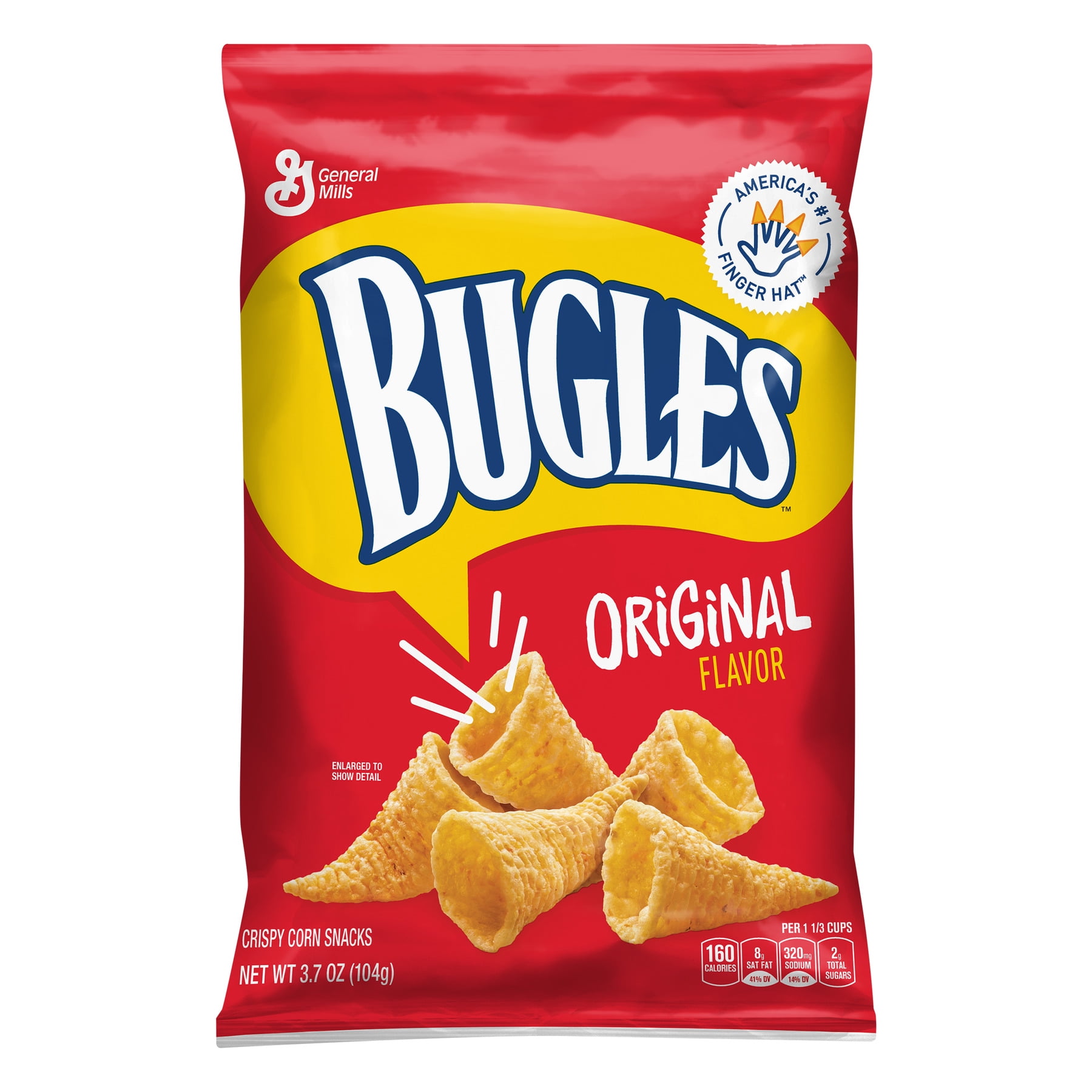 016000451278 UPC Bugles Original Flavor Crispy Corn Snacks, 3.7 Oz