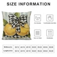 thumbnail image 5 of SHANXI Summer Outdoor Pillow Covers Yellow Lemon Black White Polka Dots Decorative Throw Pillows, Fruit Farmhouse Decor Pillowcase Linen Cushion Cover 12x12in, 5 of 5