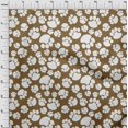 thumbnail image 4 of oneOone Viscose Chiffon Brown Fabric Dog Diy Clothing Quilting Fabric Print Fabric By Yard 42 Inch Wide, 4 of 4