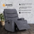 thumbnail image 2 of Sillón Reclinable Manual Luma Gris | Porta Vasos y Tela de Alta Resistencia, 2 of 6