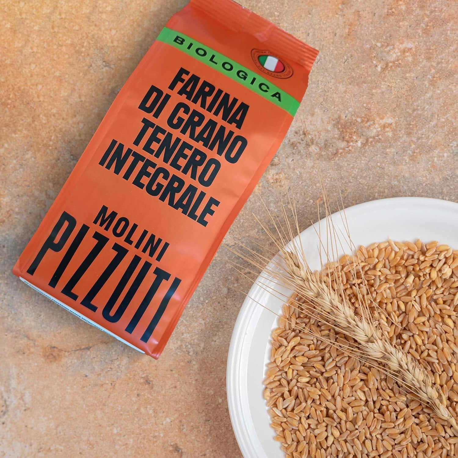 Molini Pizzuti Organic Whole Wheat Multipurpose Flour - 500GM (17oz)
