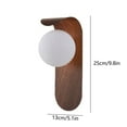 thumbnail image 3 of TOPRenddon Wooden Wall Sconce Light - Modern Bedroom Lamp for Hallway & Corridor | Warm LED Reading Light with Easy Installation | Rustic Home Decor Lighting, 3 of 7