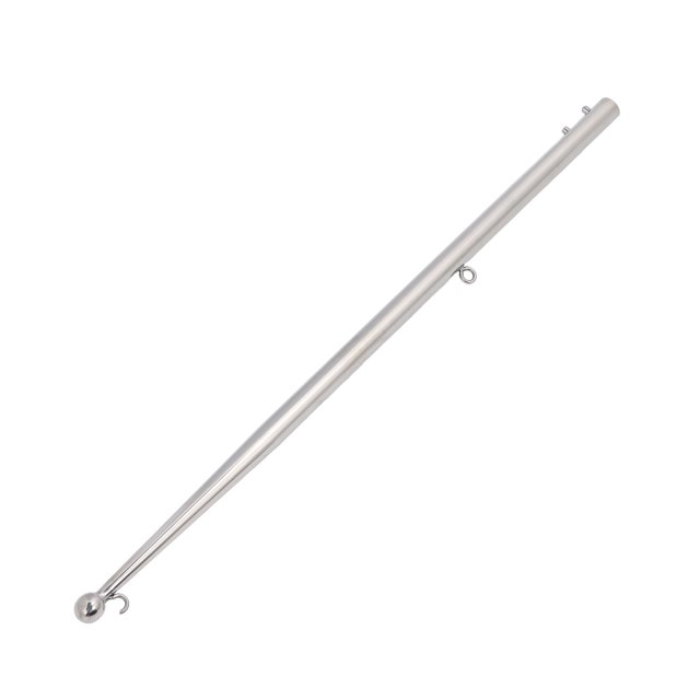 Mástil Para Bandera De Barco, Mástil De Bandera De Acero Inoxidable De Grado Marino De 24 Pulgadas Con Soporte De Riel, Resistente Y Estable, Para Yates,
