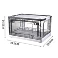 thumbnail image 2 of Caja con ruedas, caja de almacenamiento con puertas laterales, caja de ropa, contenedor de almacenamiento, logre más, 2 of 5