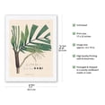 thumbnail image 2 of Palm Tree Leaf (Iriartella Setigera) - Vintage Botanical Illustration by Carl Friedrich Philipp von Martius c.1820s - Japanese Unryu Rice Paper Art Print (Unframed) 17 x 22 in, 2 of 4