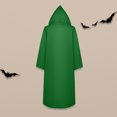 thumbnail image 4 of Abrigo con capucha y cordón para mujer corte holgado capa básica con capucha para fiesta de Halloween, 4 of 9