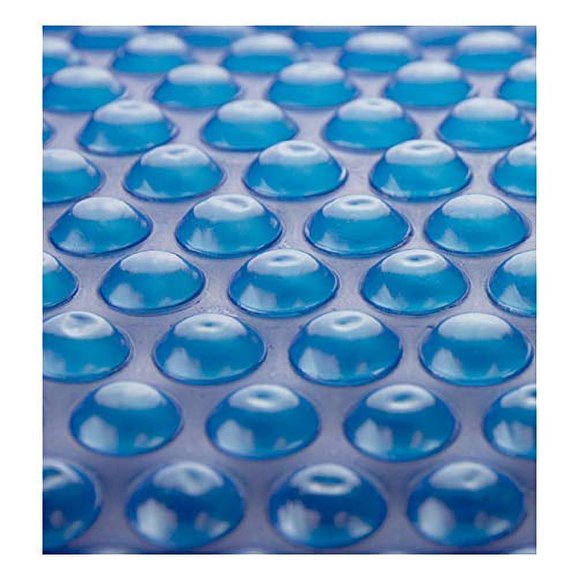 Sun2Solar Blue 21-Foot Round Solar Cover Heat Retaining Blanket | 800 Series with 6-Pack of Heavy-Duty Grommets Bundle | for In-Ground and Above-Ground Round Swimming Pools | Place Bubble-Side Down