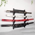thumbnail image 5 of Soporte de Pared para Katana de 4 , Soporte de Madera para Exhibición, Soporte para Espadas, Organizador de Estantes para Katanas y Paraguas., 5 of 5