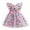 Pink, variant on Odeerbi Tutu Tulle Dress For Toddler Girls Birthday Dresses Formal Dress Net Yarn Flowers Mesh Print Bow Ruffles Party Gown Long Dresses Multicolor