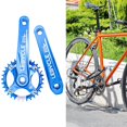 thumbnail image 1 of Juego de Bielas para Bicicleta de Montaña, Aleación de Aluminio Cónica Cuadrada de 170 Mm Bielas Azul 32T DYNWAVEMX Platos y bielas de bicicleta de montaña, 1 of 7