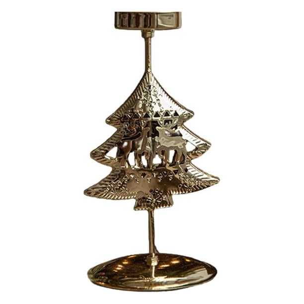Candelabros de metal para velas votivas navideñas, adornos para mesas navideñas, candelabros con forma de copo de nieve, candelabros para el hogar, bodas, fiestas, decoración de mesas