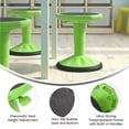 thumbnail image 4 of Flash Furniture Carter Adjustable Height Active Learning Stool for Classrooms, 14" - 18"H, Green, 4 of 18