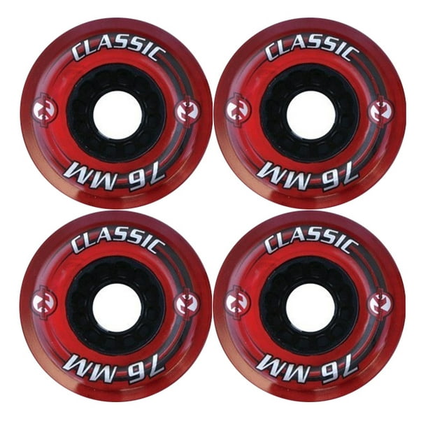KRYPTONICS CLASSIC 76MM 80A RED Longboard Cruiser Skateboard Wheels
