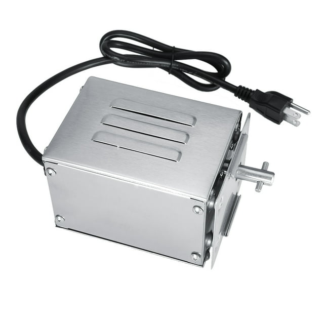 Moteur de Rôtissoire BBQ en Acier Inoxydable 50‐70KGF, Rôtissoire Électrique, Moteur de Barbecue (Fiche US 110V)