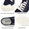 thumbnail image 3 of JENN ARDOR Women's Slip On Mules Slippers Canvas Sneakers Casual Shoes Low Top Lace Up Backless Comfortable Walking Flats Shoes, 3 of 8