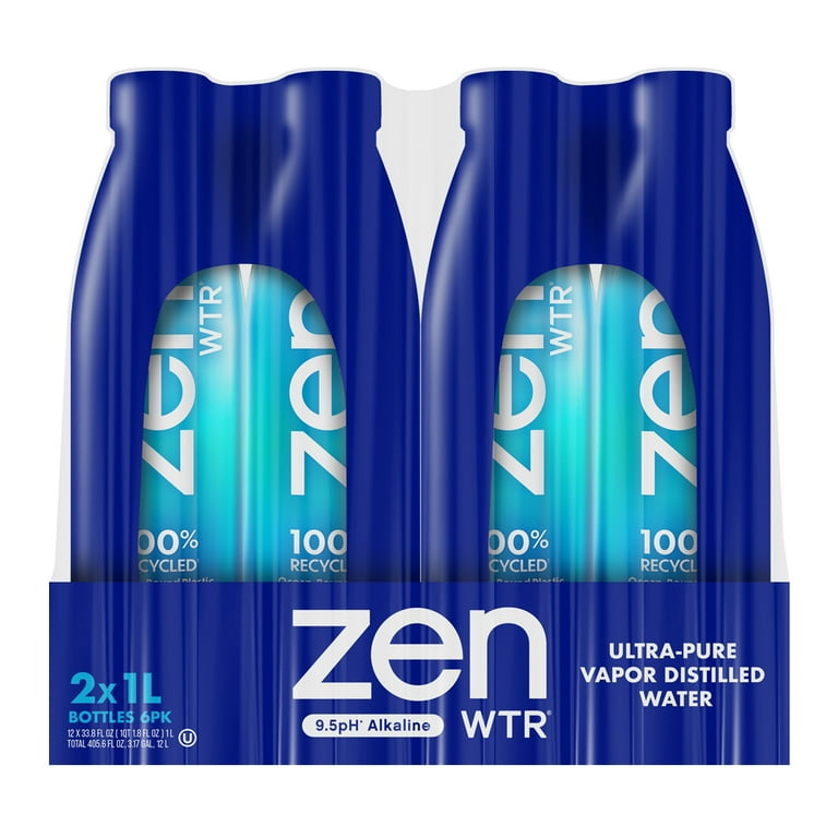 ZenWTR Ultra-Pure Vapor Distilled Water, 9.5 pH Alkaline