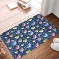 thumbnail image 2 of Vsdgher Colorful Cartoon Shark print Flannel Anti-Slip Floor Mat Comfort Mat Floor Carpet for Decor, Non-Slip, Home, Office, Laundry, Durable, 2 of 5