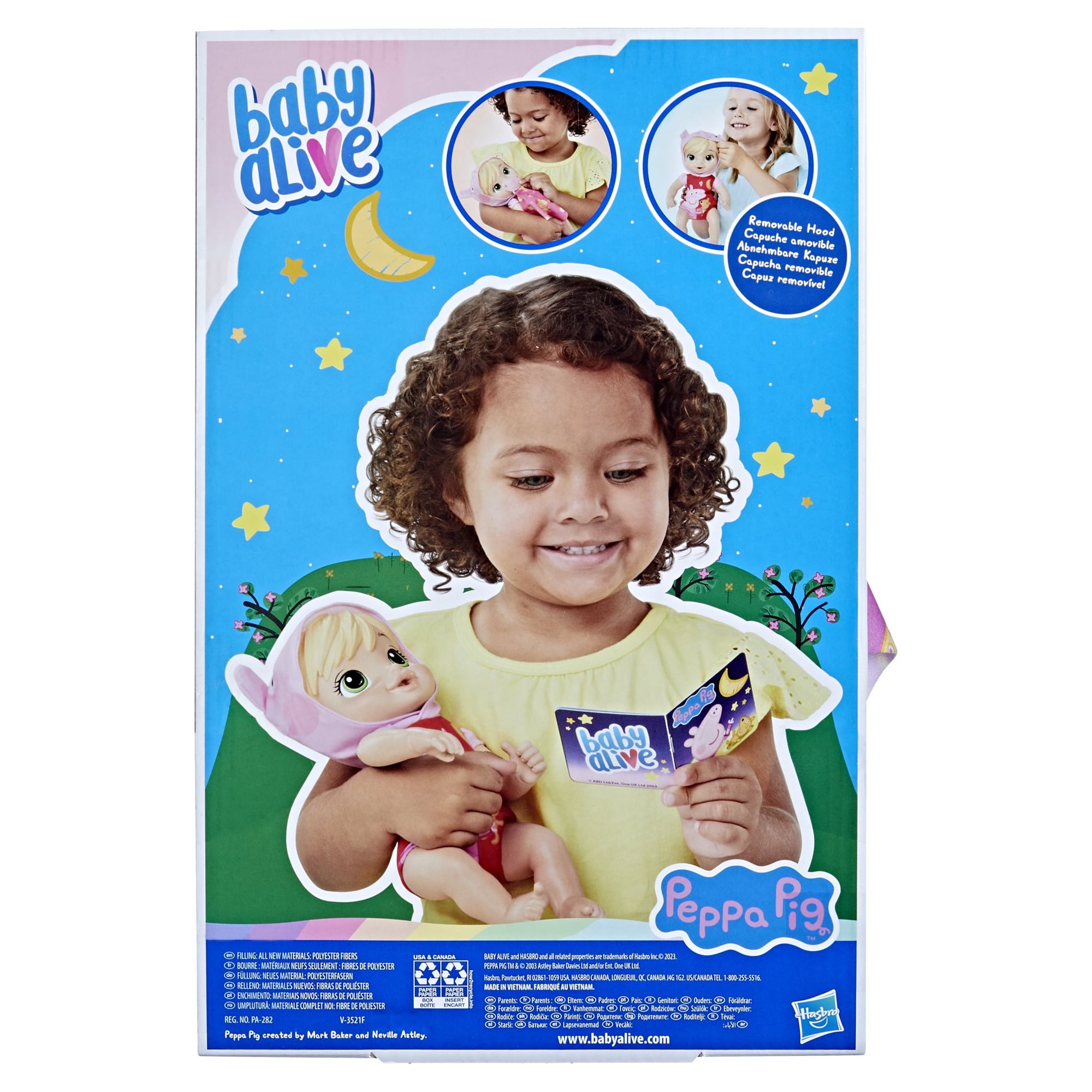 Baby Alive Goodnight Peppa Doll, Peppa Pig Toy, Blonde Hair, Only At Walmart - image 4 of 6