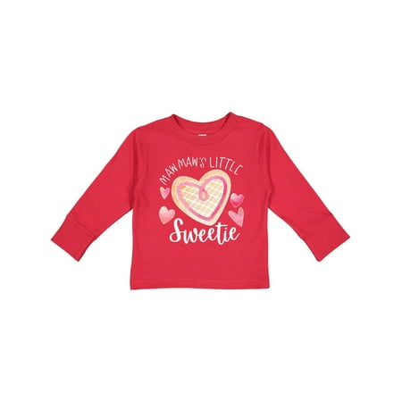 

Inktastic Mawmaw s Little Sweetie with Pink Heart Cookie Gift Toddler Boy or Toddler Girl Long Sleeve T-Shirt