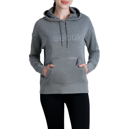 Reebok Women's Super Soft Cropped Gravity Hoodie with Zipper Pocket