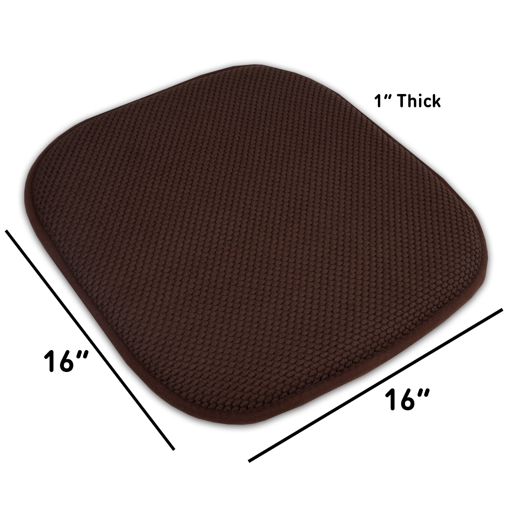 4 8 Details about   Memory Foam Honeycomb Non-Slip Chair/Seat 16" x 16" Cushion Pad 2 12 Pack 