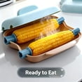 thumbnail image 5 of Microwave Corn Steamer with Lid and Handle for Easy Cooking Corn On The Cob Dishwasher Safe Food Grade Kitchen Dorm, 5 of 6