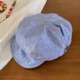 thumbnail image 1 of LinYooLi Summer Version Of Retro Flowers Embroidered Forward Hat Girl Out Of The Street To Show Face Small Versatile Fashionable Beare Hat, 1 of 9