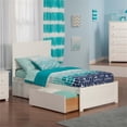 thumbnail image 2 of Leo & Lacey Lit Plateforme Urbain Simple avec Rangement, Blanc, 2 of 4