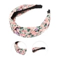 thumbnail image 3 of 1 Pc Diadema Anudada Impresa Elegante para Mujeres y Niñas 6.30"x4.92" Rosa, 3 of 3