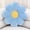 blue, variant on 16 Inch Cute Daisy Flower Throw Pillow, Soft Decorative Floor Cushion for Sofa Couch Bedroom Home Decor