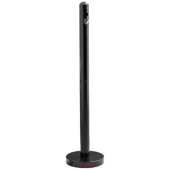 90026 Receptacle, Cigarette Butt Outdoor Receptacle, Push Button for Easier Emptying of Contents, Weighted Base, Weather-Resistant