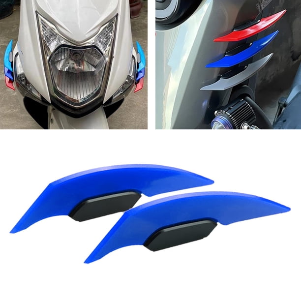 Alerón lateral de para motocicleta, 2 uds., accesorio de modificación Universal, de ala fijas para la mayoría de , Azul Yotijar Carenado de aleta delantera