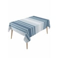 thumbnail image 2 of Blue Ombre Stripe Tablecloth Rectangle Table Cloths 54x108, Waterproof Outdoor Table Cloth Covers Decorative Table Protector, Farmhouse Simple Striped Washable Table Cover for Kitchen Dinning Party, 2 of 8