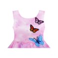 thumbnail image 4 of Girls Dress Rose Flower Print Butterfly Embroidery Purple 10 Years, 4 of 4