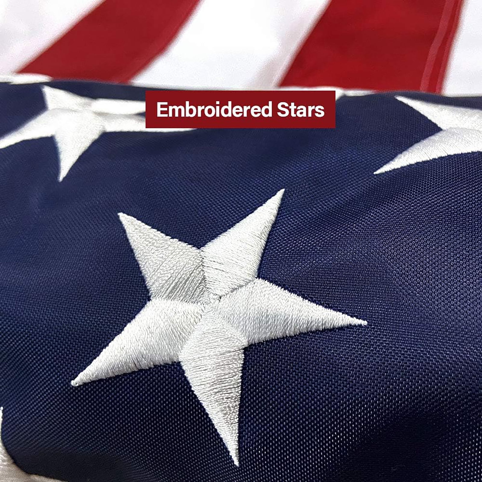 Oneluffy American Flag 3x5 FT Outdoor Double Sided Polyester US Flags with 2 Brass Grommets Vivid Color Decor for Outdoor Indoor