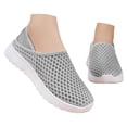 thumbnail image 3 of Duqingm Mocasines Para Mujer Womens Slip on Walking Shoes Breathable Sock Shoe Non-Slip Mesh Casual Sneakers Grey,8.5, 3 of 7
