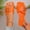 Orange, variant on Gymvis Womens Beach Sandals Flat Slides Summer Vacation Open Toe Slippers for Women Size 5-10