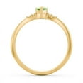 thumbnail image 4 of Birthstone Heart Ring with Shoulder Accents - Peridot (August), 4 of 4