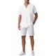 thumbnail image 2 of CAMISAS DE LINO PARA HOMBRE CON COLLAR CAMP, MANGA CORTA, BOTONES, CAMISAS DE VERANO PARA PLAYA XL BLANCA, 2 of 6