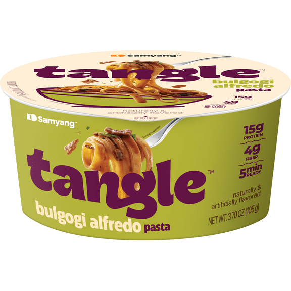 Samyang Tangle Bulgogi Alfredo Instant Pasta, 3.7 oz Big Bowl