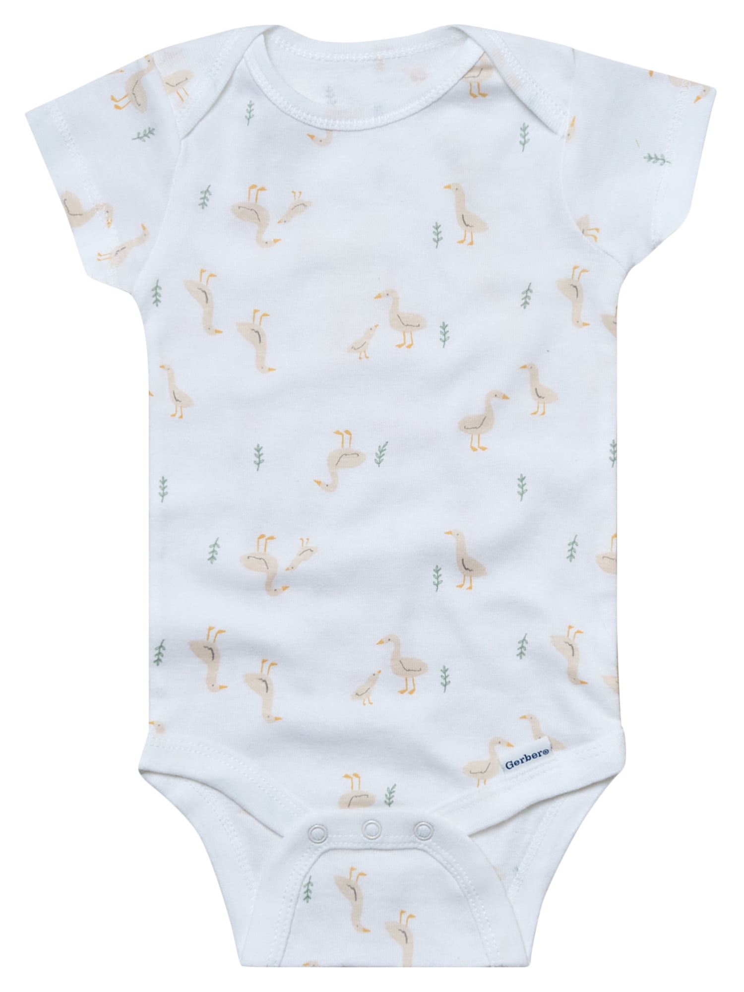 Gerber Gender Neutral Short Sleeve Onesies, 6-Pack, Sizes Newborn - 18 Months