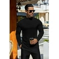 thumbnail image 3 of Ekouaer Men's Mock Turtleneck Long Sleeve Turtle Neck Tops Lightweight Undershirt Thermal Sweater Shirts, 3 of 7
