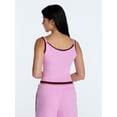 thumbnail image 3 of No Boundaries Sleepwear Double Cami, Women’s and Women’s Plus XXS-3X, 3 of 5