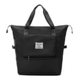 thumbnail image 1 of Bolsa de deporte plegable, impermeable, de gran capacidad, para viajes y deportes, 1 unidad, color negro., 1 of 3