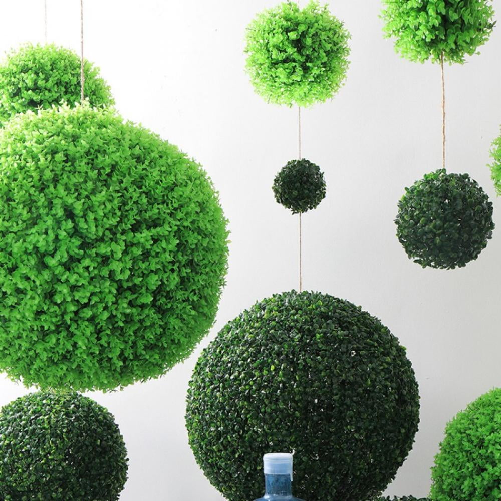 Artificial Boxwood Grass Ball Topiary Outdoor Indoor Plant Hanging Decoration 