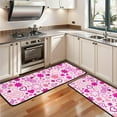 thumbnail image 3 of Kitchen Rugs Sets Of 2,Pink Breast Cancer Anti Fatigue Kitchen Mat Rugs Non Slip Washable,Decorative Kitchen Floor Mats for Kitchen,Sink,Laundry,17"x47"+17"x47", 3 of 5