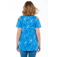 thumbnail image 2 of Woman Within Plus Size Short-Sleeve Cold-Shoulder Tee, 2 of 6